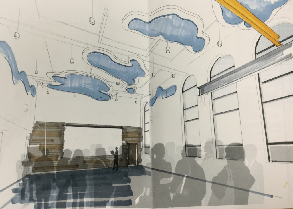 Blueprints for acoustic improvements project