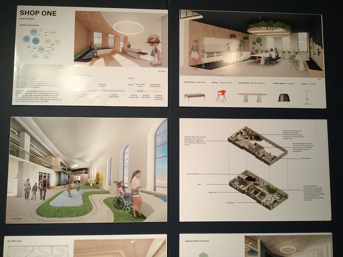 Design possibilities for Shop One.